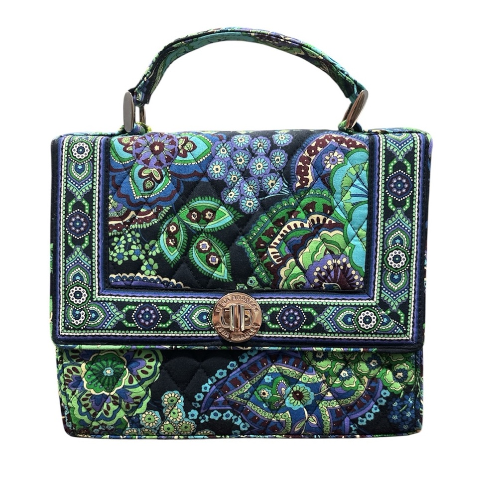 Vera Bradley Julia Satchel Blue Rhapsody with Handle or Crossbody Strap NWT